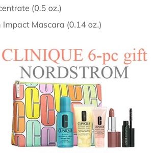 Clinique skincare deluxe sample and a full-size lipstick